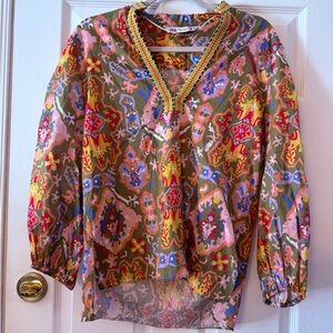 Zara Colorful Patterned Blouse